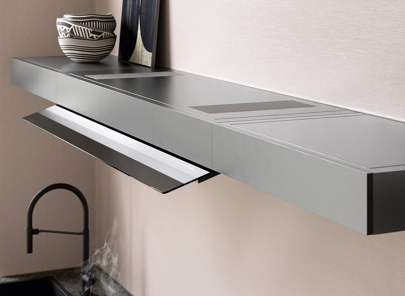 Falmec SHELF Customizable 120 NERO (отвод воздуха, без мотора)