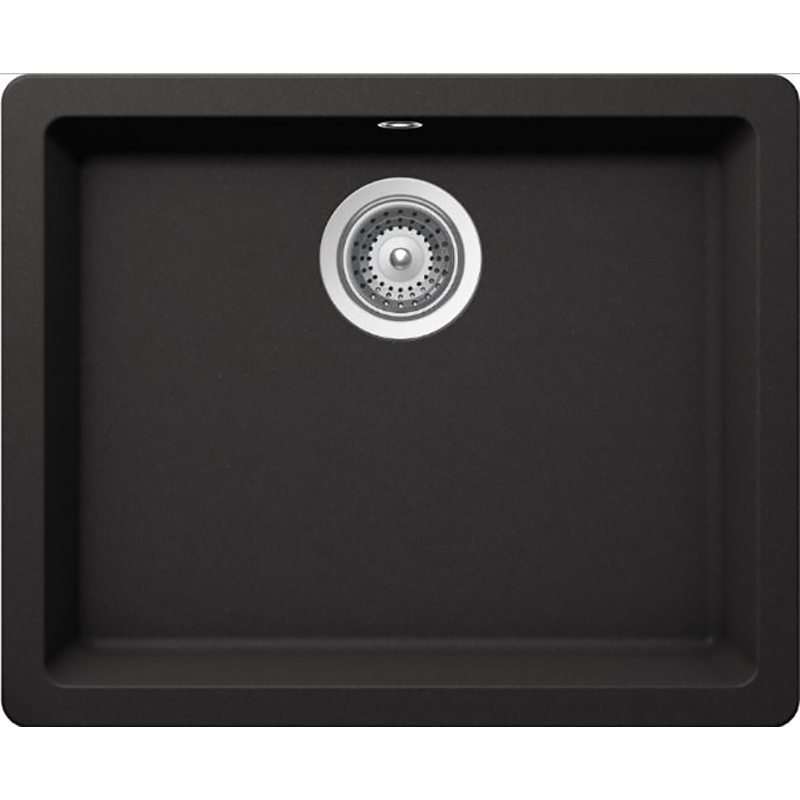 Schock Quadro 60 (N-100) Cristalite 550x430 (подстольный монтаж) неро