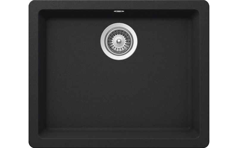 Schock Quadro 60 (N-100) Cristalite 550x430 (подстольный монтаж) оникс
