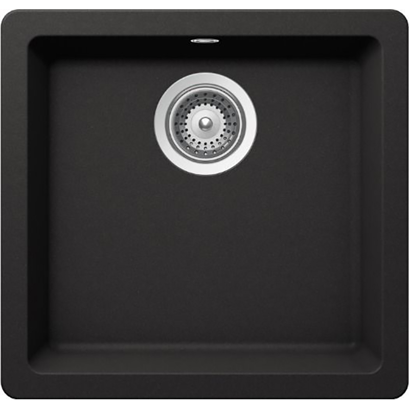 Schock Quadro 50 (N-100S) Cristalite 450x430 (подстольный монтаж) неро